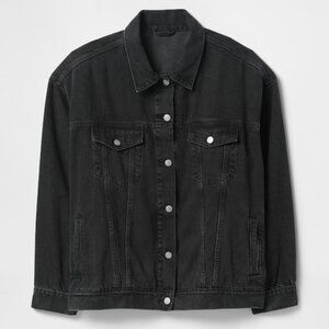 NWOT Black GAP Icon Denim Jacket